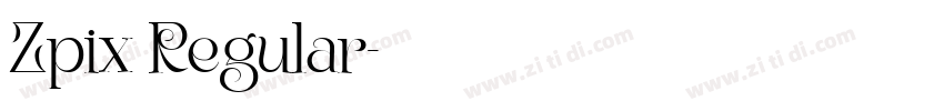 Zpix Regular字体转换 Zpix Regular字体转换